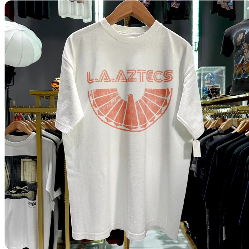 LA Aztecs White T-Shirt - Strike Anywhere Vintage - Picture 3 of 6